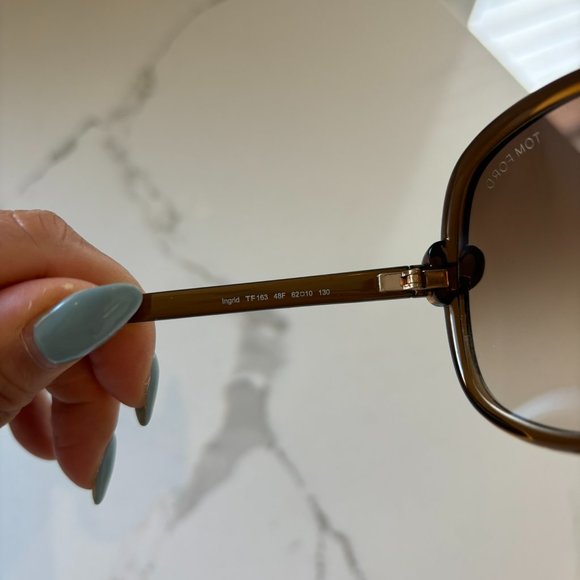Tom Ford Brown Gradient Ingrid Sunglasses TF163 - Picture 7 of 10